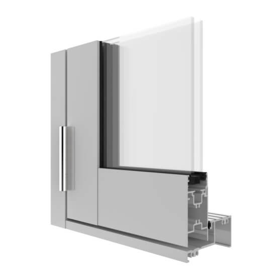 AGS Commercial 225 Hinged Door Corner Image.