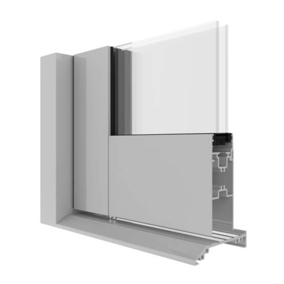 AGS Commercial 225 Pivot Door Corner Image.