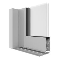 AGS Commercial 225 Sliding Door Corner Image.