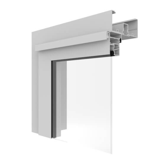 Capral's AGS Commercial 35 Awning Sash Corner Image.