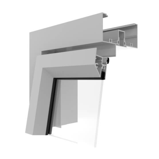 Capral's AGS Commercial 482 Awning Window Corner Image.