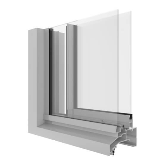 AGS Commercial 480 Sliding Window (100mm) Corner Image.