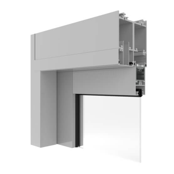 Capral's Artisan 994-TH Sliding Door Top Hung Corner Image.