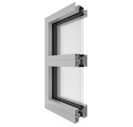 Capral's Futureline 425TB Centre Glazed Framing System (100mm) Corner Image.