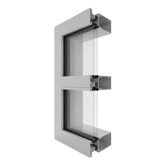 Futureline 629TB Front Glazed Framing System (150mm) Corner Image.