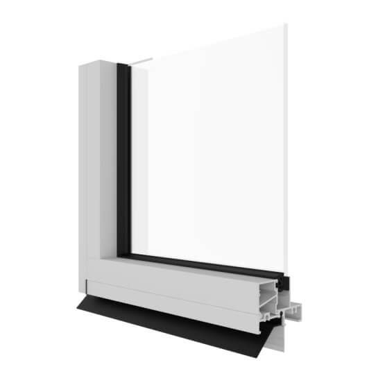 Capral's Urban 200 Fixed Light Window Corner Image.