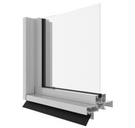 Urban Plus 300 Fixed Light Window (125mm) Corner Image.