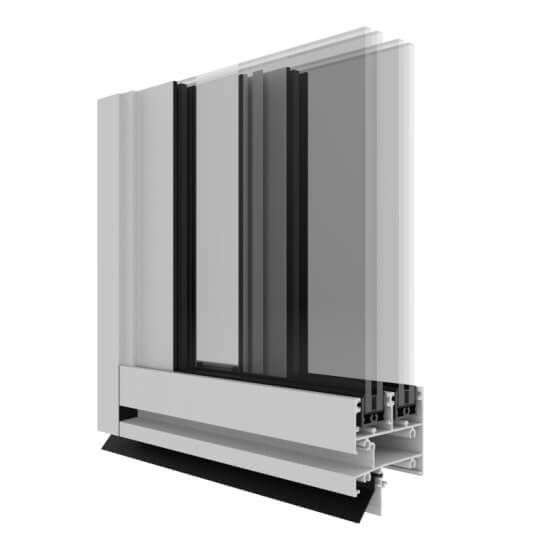 Capral's Urban Plus 390 Sliding Window Corner Image.