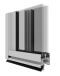 Capral's Urban Plus 390 Sliding Window Corner Image.