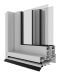 Capral's Urban Plus 394 Sliding Door Corner Image.