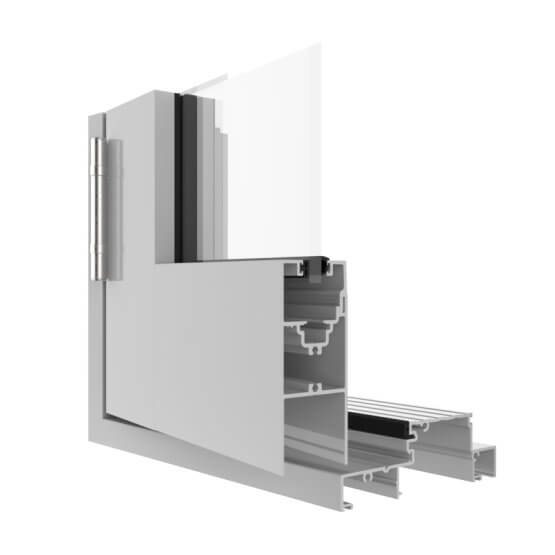 Capral's Urban Plus 397 Hinged Door Corner Image.