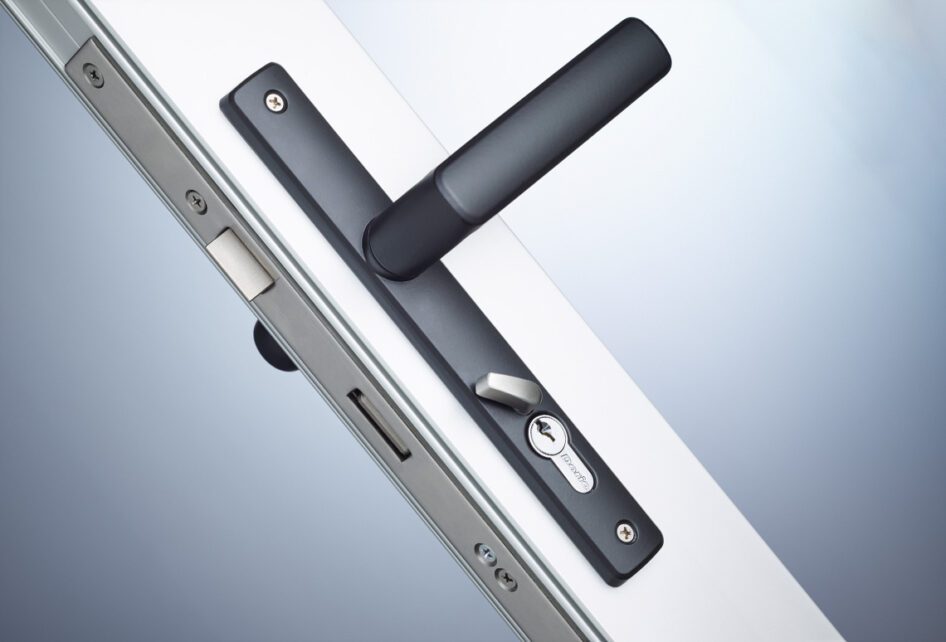 Hardware Caprice Hinged Door Handle Gallery Image.