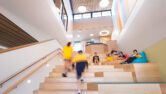 Capral's Project Ballarat Grammar 5/6 Centre Cafeteria using Capral window and building systems.