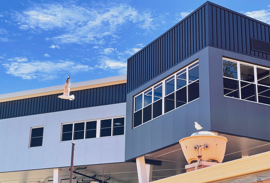 Capral's Project Bunbury Senior High School Cafeteria using Capral window and building systems.