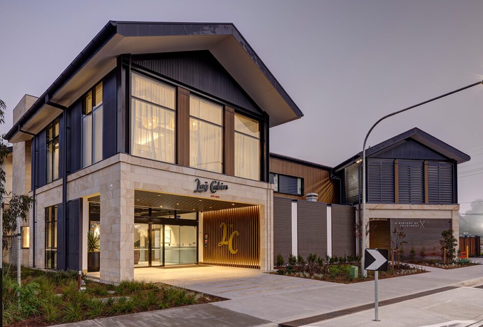 Capral's Project Rebuilding The Log Cabin Hotel Penrith using Capral window and building systems.