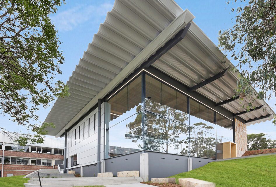 Capral's Project St Pius X High School using Capral window and building systems.