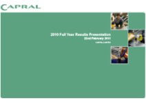 2010 Full-Year Results Presentation