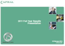 2011 Full-Year Results Presentation