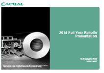 2014 Full-Year Results Presentation