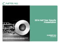 2014 Half-Year Results Presentation