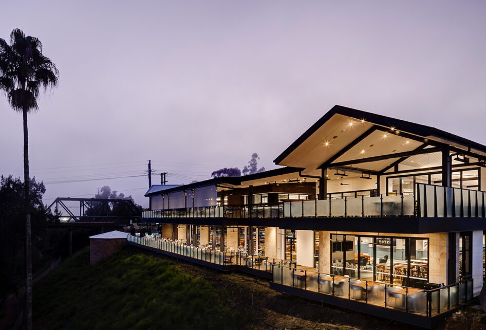 Capral's Project Rebuilding The Log Cabin Hotel Penrith using Capral window and building systems.