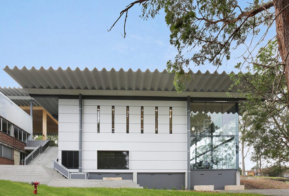 Capral's Project St Pius X High School using Capral window and building systems.
