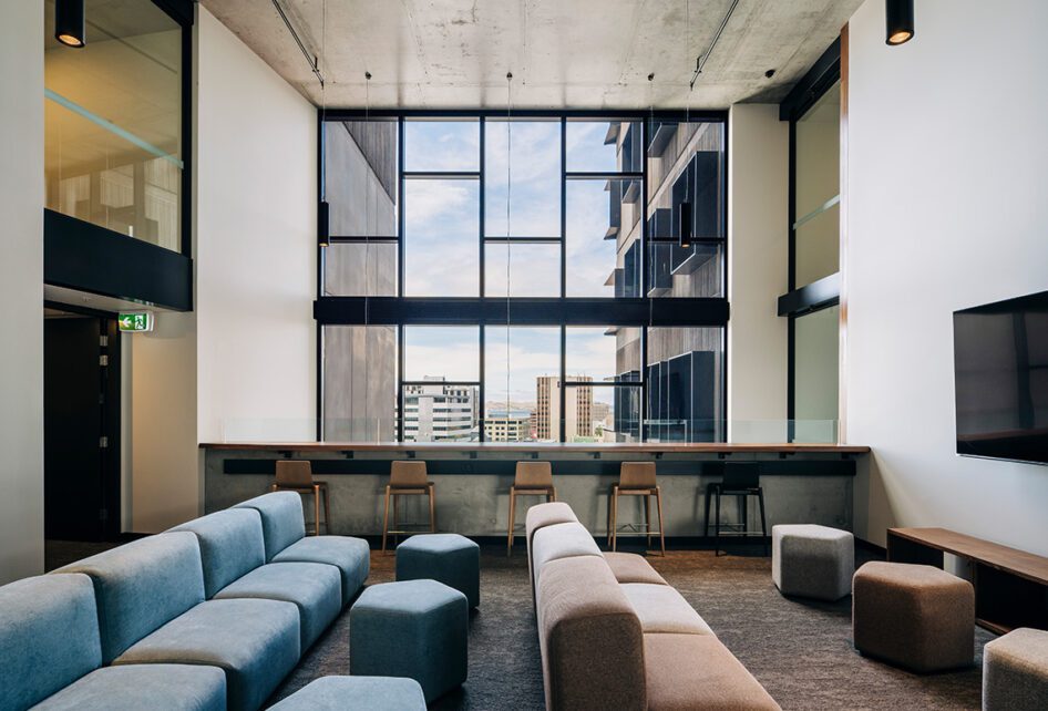 Capral's Project UTAS Student Accommodation using Capral window and building systems.