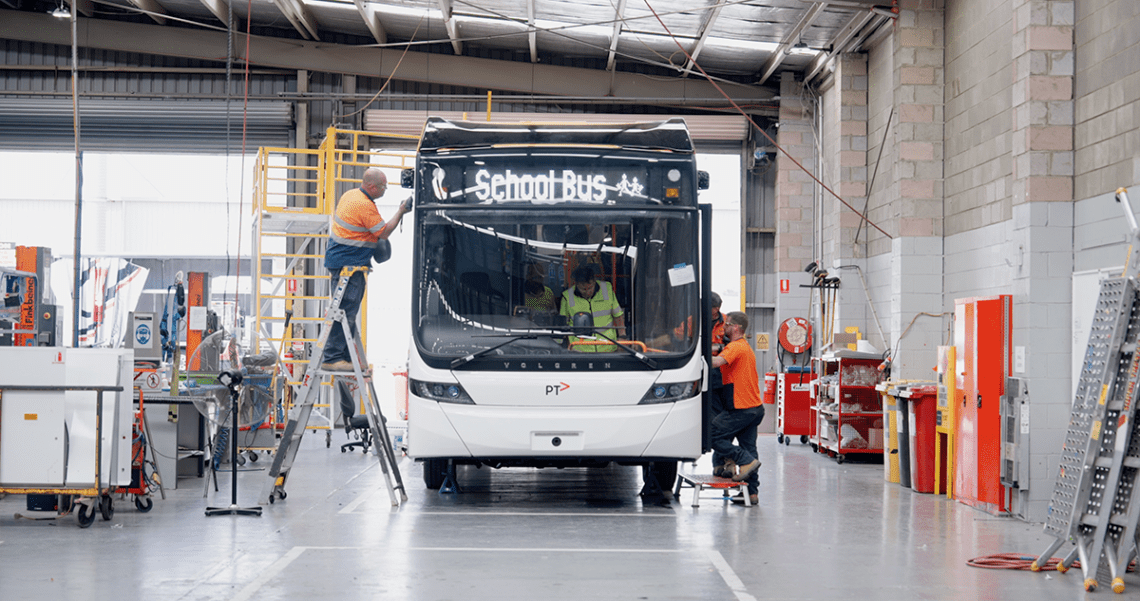 Volgran Bus crafted with Capral Aluminium