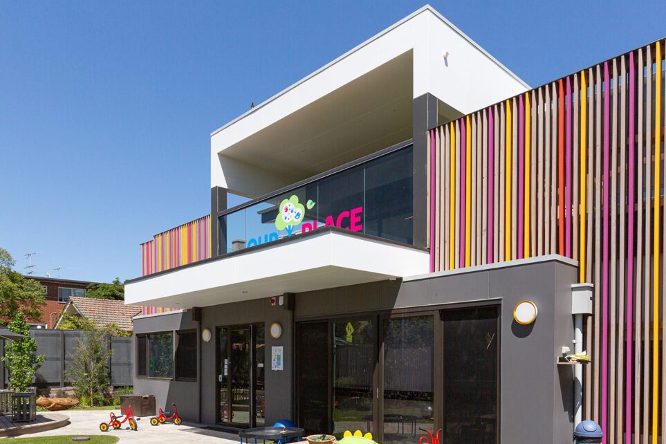 Capral's Project Our Place Early Learning Centre using Capral window and building systems.