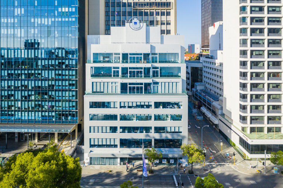 Capral's Project Perth RSL Offices using Capral window and building systems.