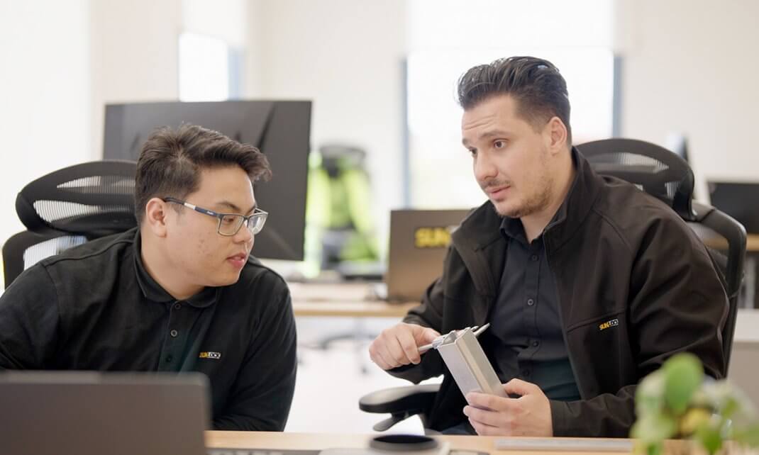 Sunlock's employees working together