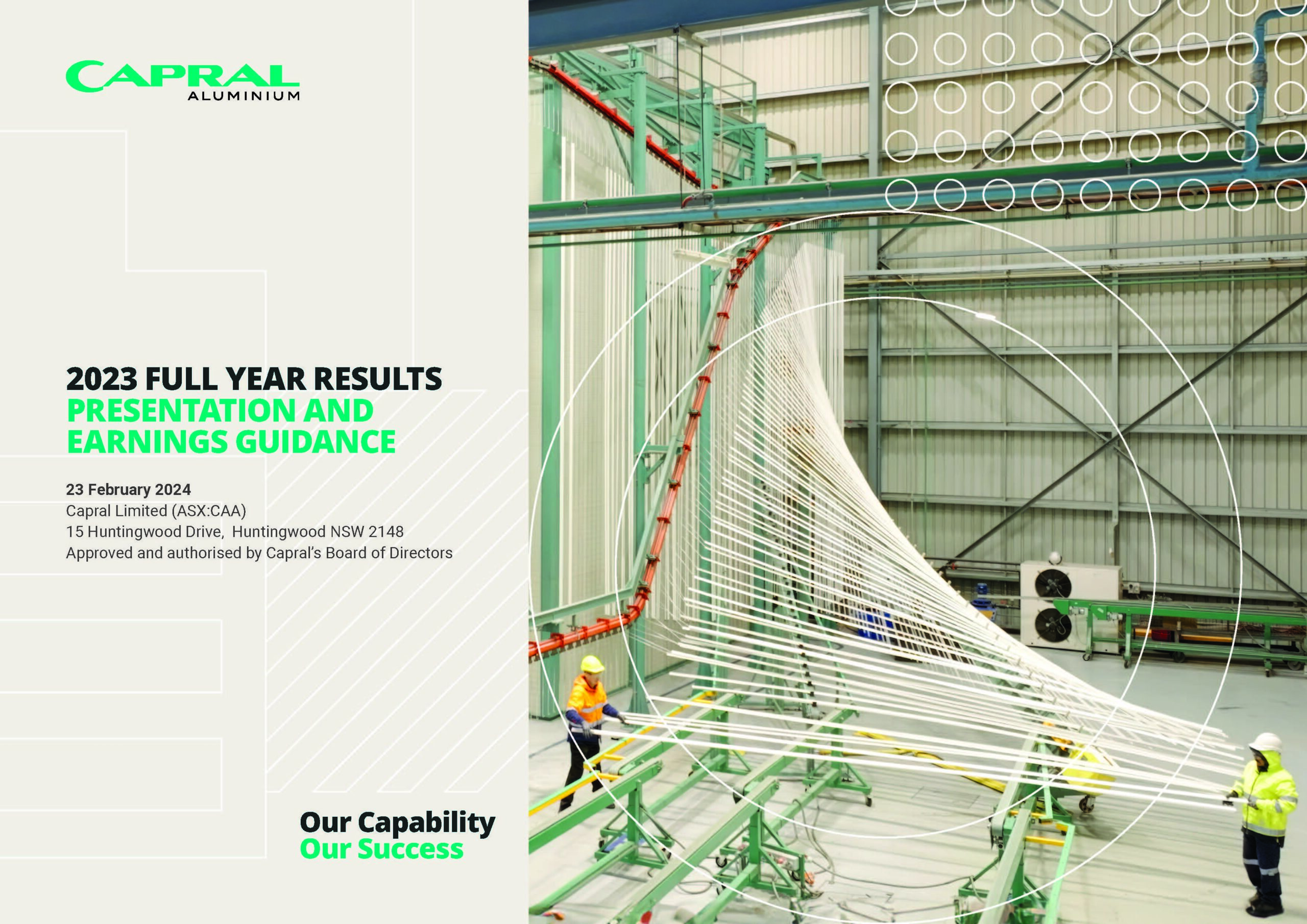 Capral Rope Track 2023 Full-Year Results Presentation - Capral