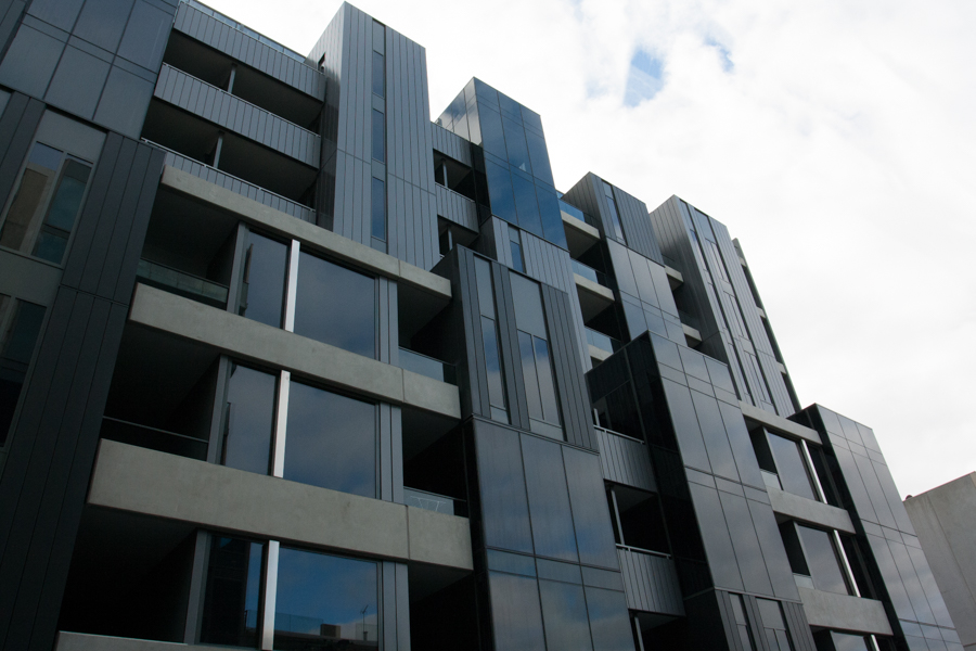 The exterior of Essence Apartments
