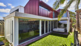 A picture of a renovated home with Capral's Top Hung Sliding Door