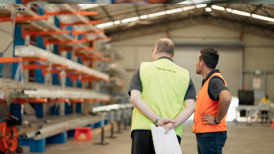A photo of capral and ciltech talking together