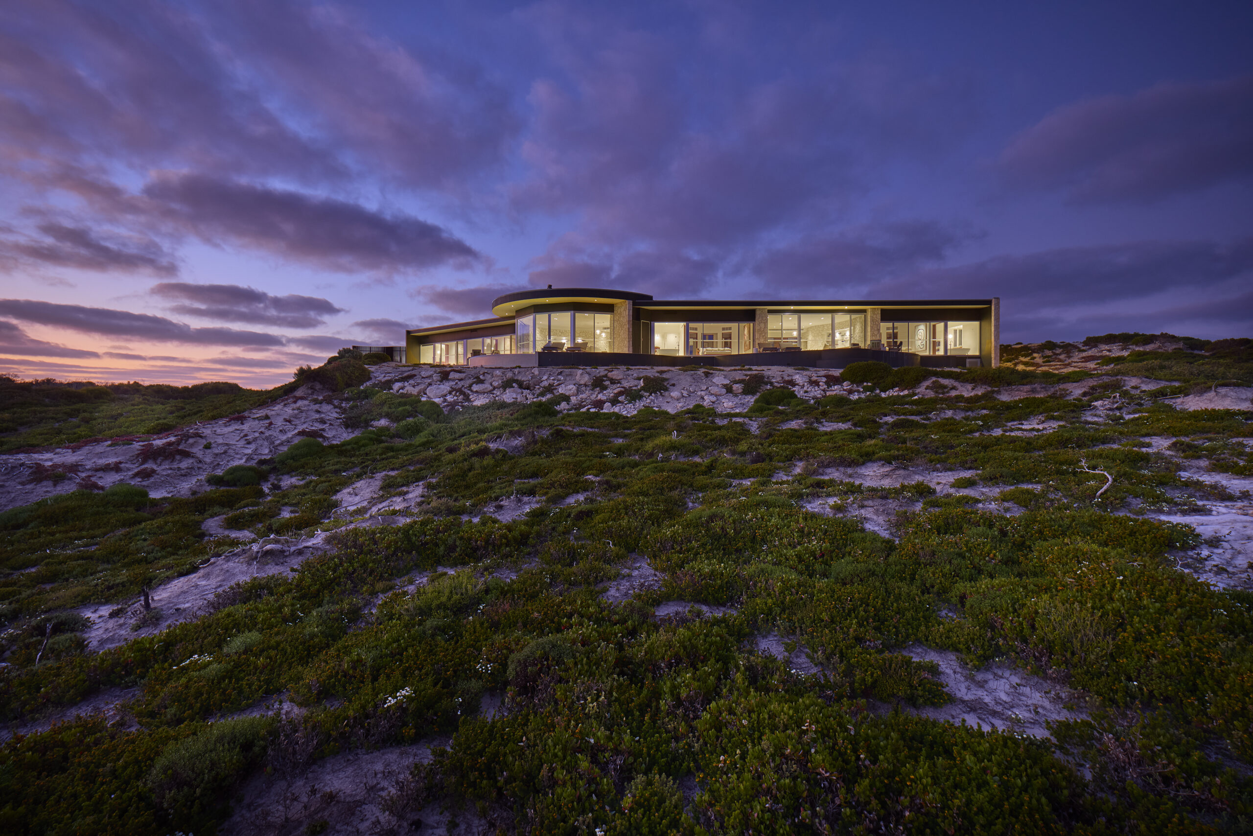 Hero Shot of the Southern Ocean Lodge featuring Capral and Window door systems