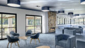 A photo of Monterey Community facility feautring capral window and door systems.