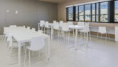 A photo of Monterey Community facility feautring capral window and door systems.