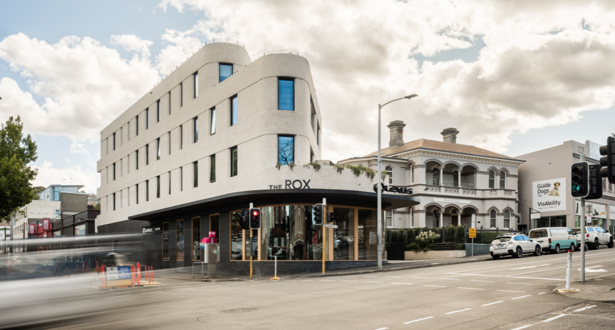 a photo of the rox apartments in tasmania featuring capral window and door systems