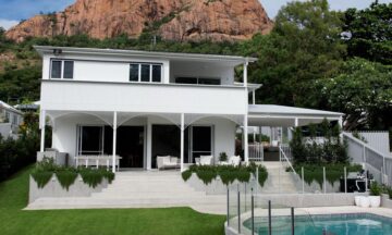 A hero shot showing wellhung's clean installation of windows and doors in a new modern home