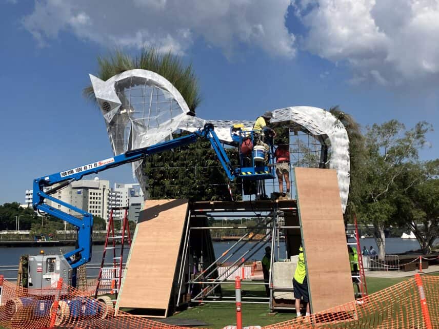 Trojan House - Simone Eisler - Getting Built