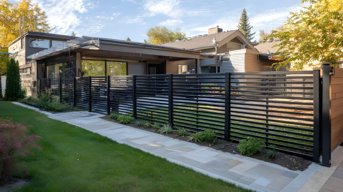 Elevate your outdoor space with a sleek aluminum fence showcasing modern lines and backyard charm capral aluminium project discovery