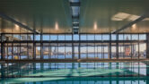 Inside of north sydney pool using caprals framing system