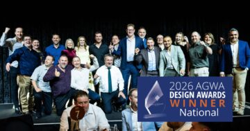 The Capral team and customers celebrating at the 2026 AGWA Awards