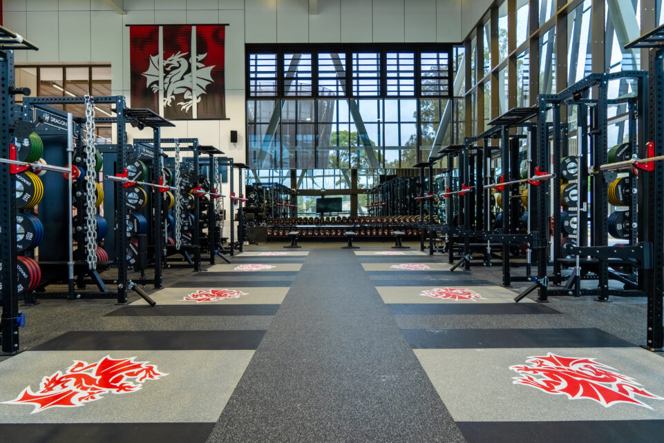 Bruce Gordon Centre St George Gym Featuring AGS 1029 Flushline Double Glazed (250mm)